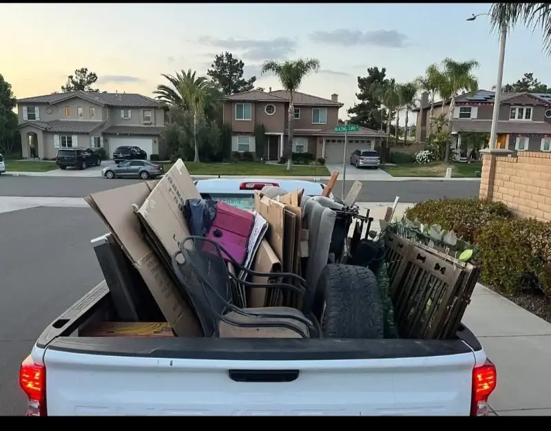 Truck loaded with junk for removal in Lubbock, TX